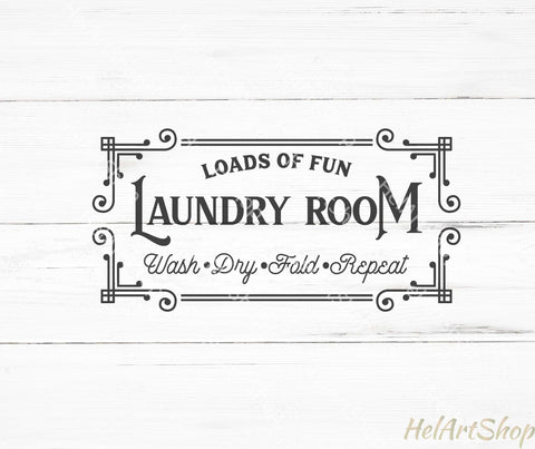 Laundry Room Svg, Farmhouse Sign Svg SVG _HelArtShop_ 
