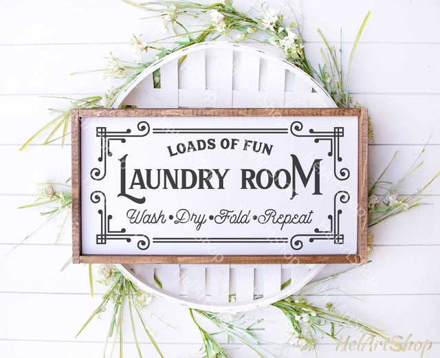 Laundry Room Svg, Farmhouse Sign Svg SVG _HelArtShop_ 