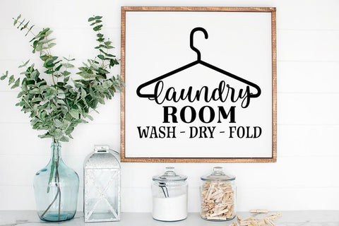 Laundry Room SVG - Wash Dry Fold SVG So Fontsy Design Shop 