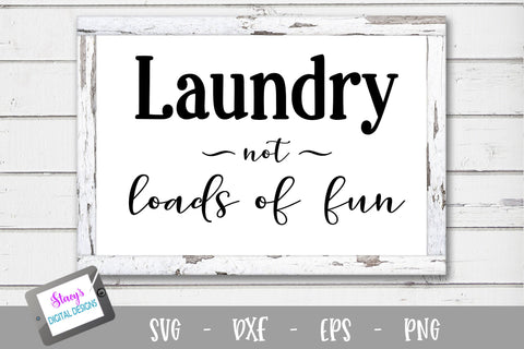 Laundry SVG Bundle - 6 Laundry Room Sign SVG Designs SVG Stacy's Digital Designs 