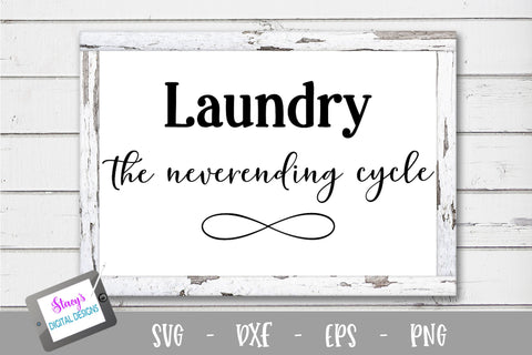 Laundry SVG Bundle - 6 Laundry Room Sign SVG Designs SVG Stacy's Digital Designs 