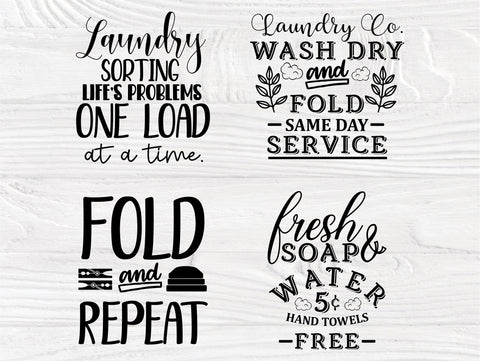 Laundry SVG Bundle, Laundry Room Signs, Cut Files SVG TonisArtStudio 