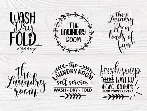 Laundry SVG Bundle, Laundry Room Signs, Cut Files SVG TonisArtStudio 
