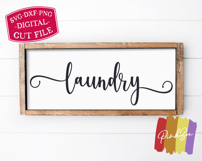 Laundry SVG Files | Laundry Room Svg | Farmhouse Sign Svg | SVGs for Signs | Commercial Use | Digital Cut Files (1264085194) SVG PinkZou 