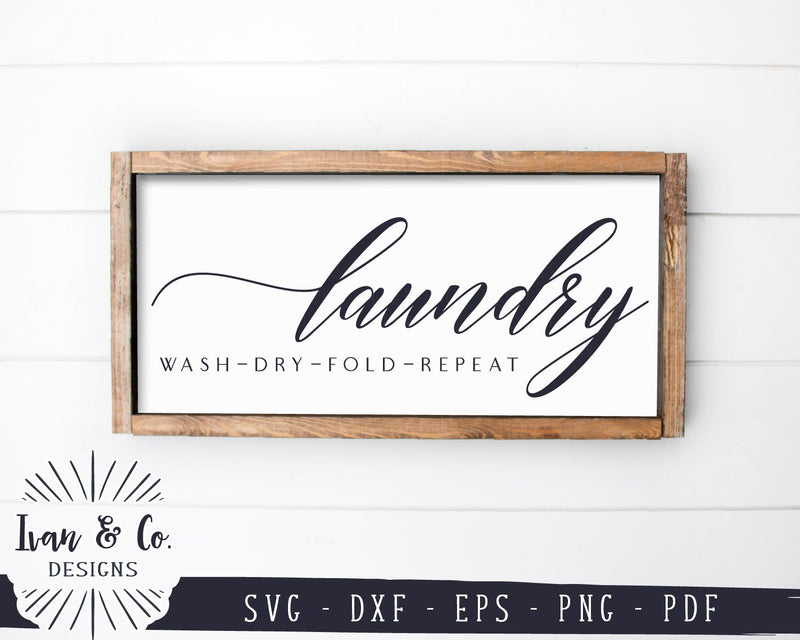 Laundry SVG Files | Laundry Room Svg | Farmhouse Svg | Wash Dry Fold ...