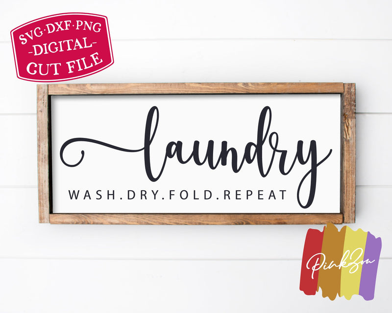 Laundry SVG Files | Laundry Room Svg | Farmhouse Svg | Wash Dry Fold ...