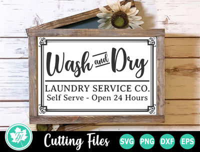 Laundry SVG | Laundry Room SVG | Wash and Dry SVG TrueNorthImagesCA 