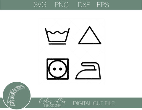 Laundry Symbols SVG|Farmhouse Laundry SVG SVG Linden Valley Designs 