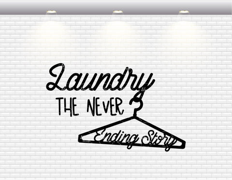 Laundry The Never Ending Story - SVG, PNG, DXF, EPS SVG Elsie Loves Design 