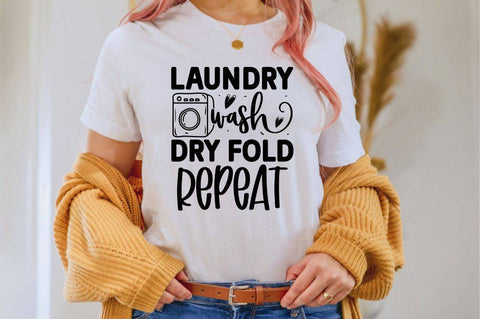 Laundry wash dry fold repeat SVG SVG Regulrcrative 