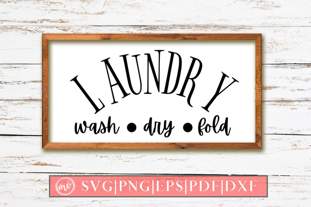 Laundry Wash Dry Fold Sign SVG Design SVG MockupSvgVenue 