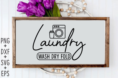 Laundry Wash Dry Fold SVG Rupkotha 