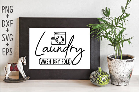 Laundry Wash Dry Fold SVG Rupkotha 