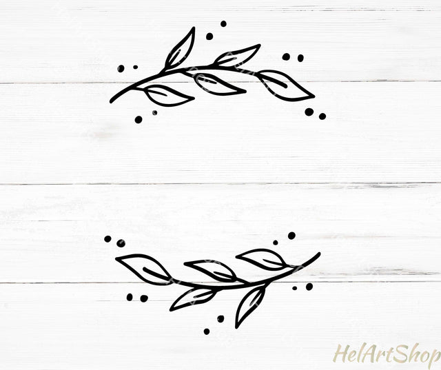 Laurel border svg SVG _HelArtShop_ 