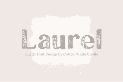 Laurel Font Cotton White Studio 