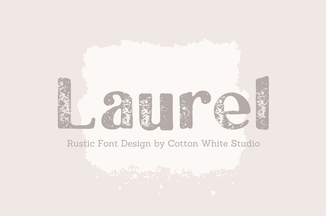 Laurel Font Cotton White Studio 