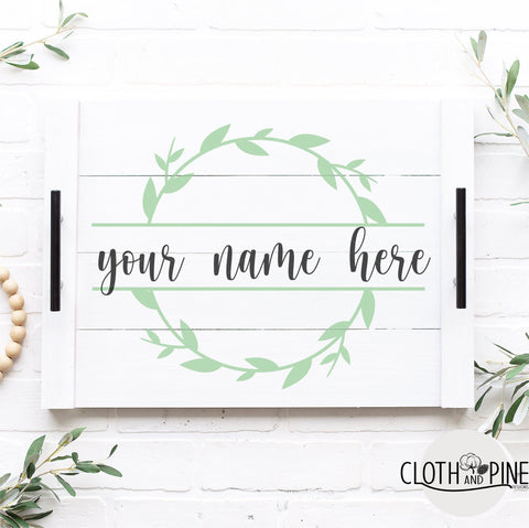 Laurel Wreath Monogram Wreath Mini Bundle. SVG Cloth and Pine Designs 