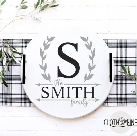 Laurel Wreath Monogram Wreath Mini Bundle. SVG Cloth and Pine Designs 