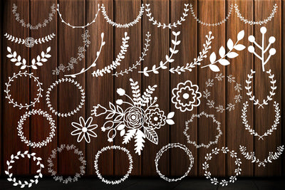 Laurel Wreath SVG, Floral Frames SVG SVG Yuliya 