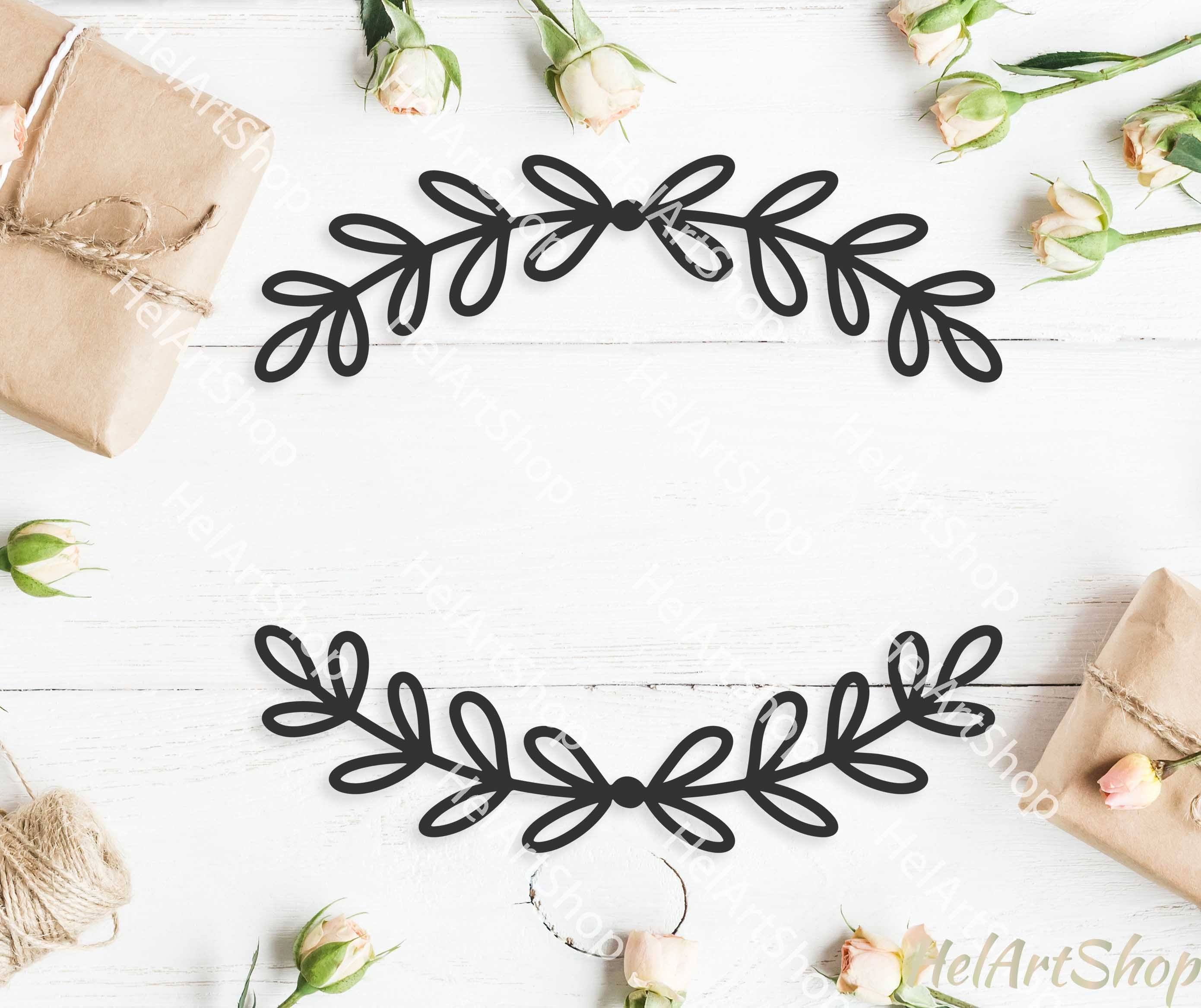 Floral Monogram frame svg, Rose wreath svg, Circle monogram svg By  HelArtShop