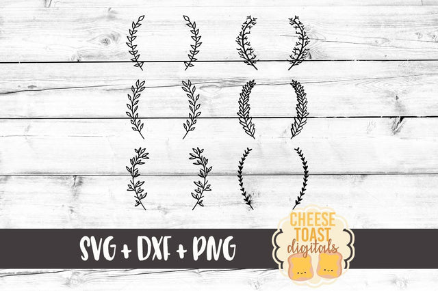 Laurels SVG Cheese Toast Digitals 