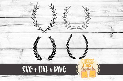 Laurels SVG Cheese Toast Digitals 