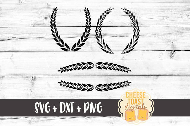 Laurels SVG Cheese Toast Digitals 