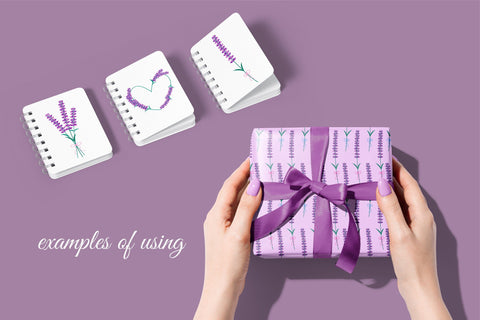 Lavender Flowers collection | Floral clipart & Patterns EPS Digital Pattern AnnaViolet_store 