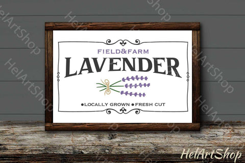 Lavender Sign SVG, Farmhouse Sign SVG SVG _HelArtShop_ 