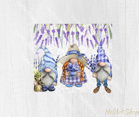 Lavender Tumbler PNG | Gnomes Sublimation Sublimation _HelArtShop_ 