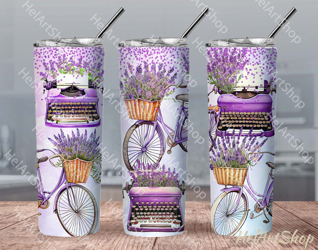Lavender Tumbler PNG Sublimation, SKINNY TUMBLER Png Sublimation _HelArtShop_ 
