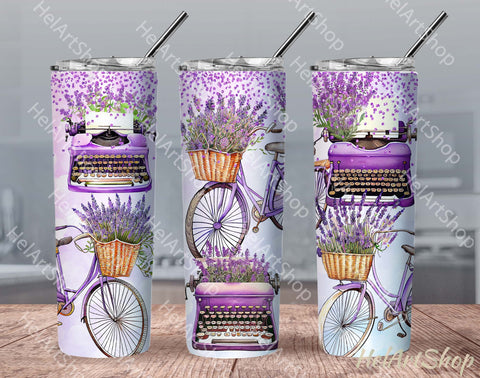 Lavender Tumbler PNG Sublimation, SKINNY TUMBLER Png Sublimation _HelArtShop_ 