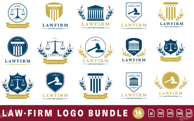 Law Firm logo SVG DXF Collection SVG naemmiah021 