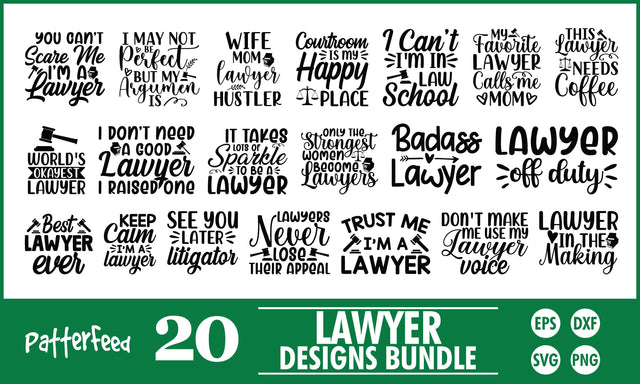 Lawyer SVG Designs Bundle SVG PatternFeed8 