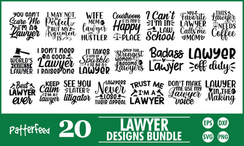 Lawyer SVG Designs Bundle SVG PatternFeed8 