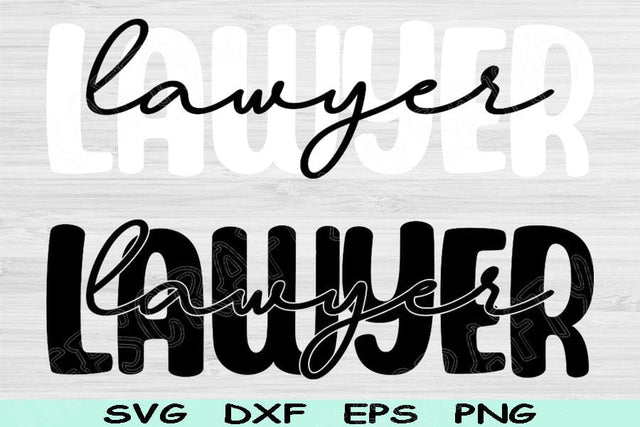 Lawyer Svg Dxf Png Cut Files, Attorney Svg, Law Student Svg Files For Cricut, Paralegal Svg Digital Design, Lawyer Shirt Svg Sublimation SVG TiffsCraftyCreations 