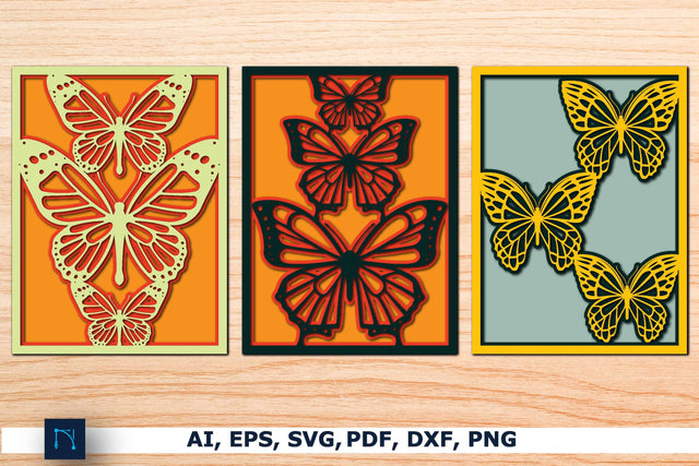 Layer 3D Butterfly Decor SVG Bundle SVG MD JOYNAL ABDIN 