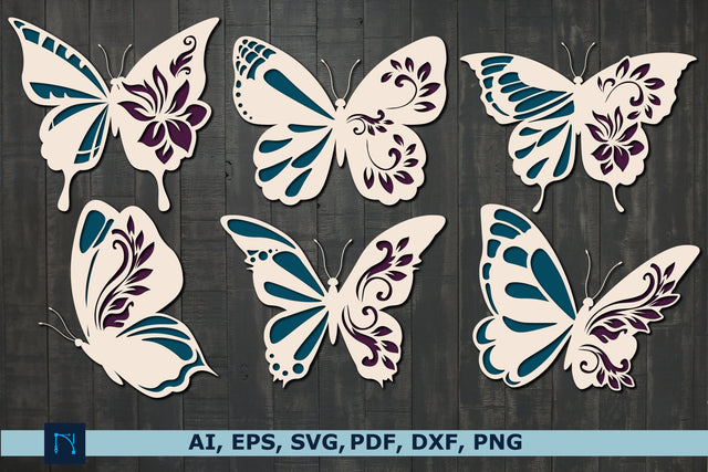 layer 3D butterfly paper cut SVG bundle SVG MD JOYNAL ABDIN 