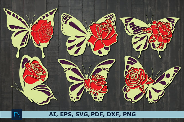 layer 3D butterfly paper cut SVG bundle SVG MD JOYNAL ABDIN 