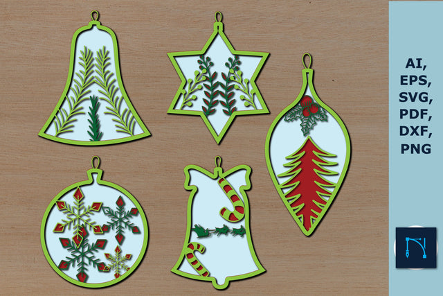 layer 3D Christmas balls bail SVG bundle SVG MD JOYNAL ABDIN 