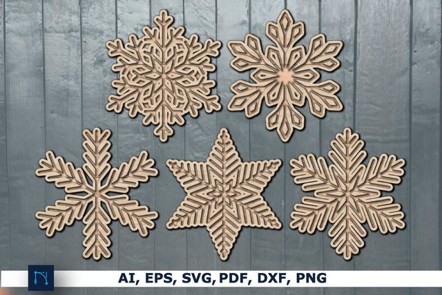 Layer 3D Snow Multilayer SVG Bundle SVG MD JOYNAL ABDIN 