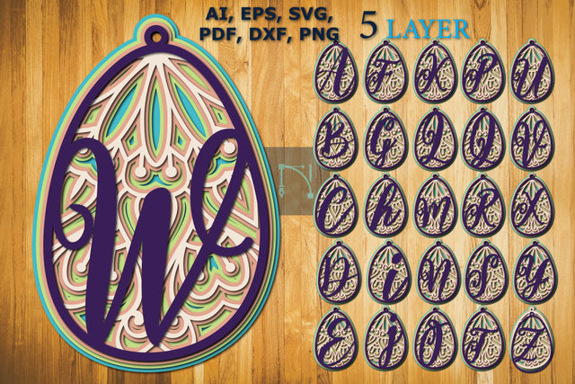 layer all alphabet A-Z in egg bundle SVG SVG MD JOYNAL ABDIN 