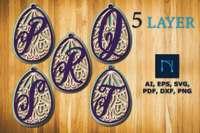layer alphabet P-T egg with mandala SVG SVG MD JOYNAL ABDIN 