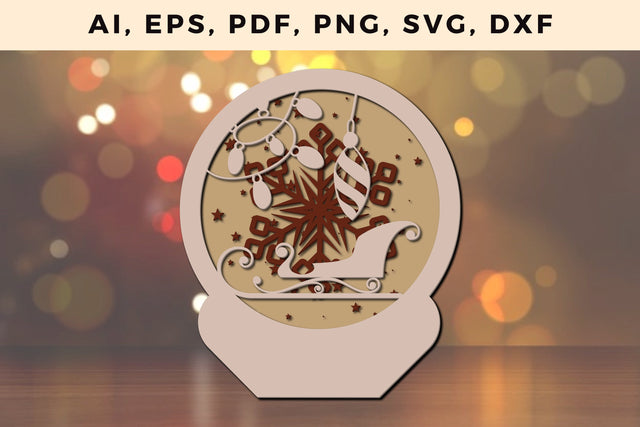 layer CHRISTMAS ORNAMENTS Craft File svg, Multilayer Laser Cut Files, SVG, 3D Designs, Mini Design Bundles SVG MD JOYNAL ABDIN 