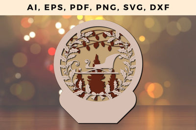 layer CHRISTMAS ORNAMENTS Craft File svg, Multilayer Laser Cut Files, SVG, 3D Designs SVG MD JOYNAL ABDIN 