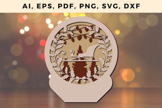 layer CHRISTMAS ORNAMENTS Craft File svg, Multilayer Laser Cut Files, SVG, 3D Designs SVG MD JOYNAL ABDIN 