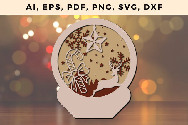 layer CHRISTMAS ORNAMENTS Craft File svg, Multilayer Laser Cut Files, SVG, 3D Designs SVG MD JOYNAL ABDIN 