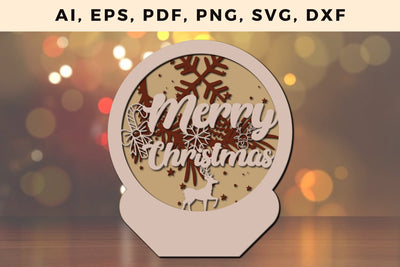 layer CHRISTMAS ORNAMENTS Craft File svg, Multilayer Laser Cut Files, SVG, 3D Designs SVG MD JOYNAL ABDIN 
