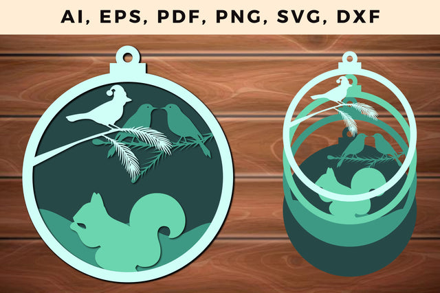 layer CHRISTMAS ORNAMENTS Craft File svg, Multilayer Laser Cut Files, SVG, 3D Designs SVG MD JOYNAL ABDIN 