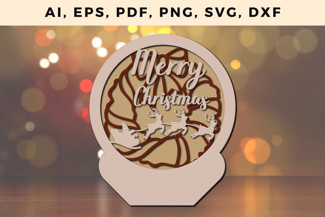 layer CHRISTMAS ORNAMENTS Craft File svg, Multilayer Laser Cut Files, SVG, 3D Designs SVG MD JOYNAL ABDIN 